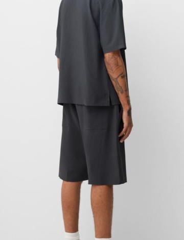 Pantaloni scurți Bershka, gri
