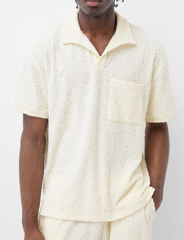 Tricou Bershka, bej