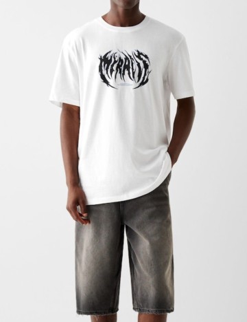 Tricou Bershka, alb