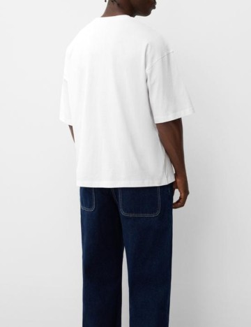 Tricou Bershka, alb