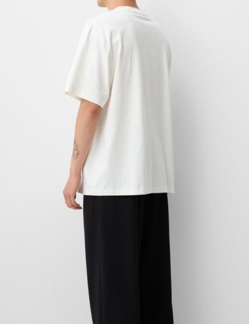 Tricou Bershka, alb