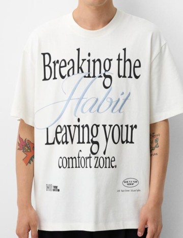 Tricou Bershka, alb