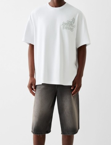 Tricou Bershka, alb