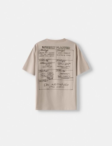Tricou Bershka, bej