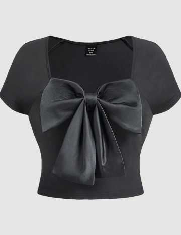 Tricou Shein Curve+, gri închis