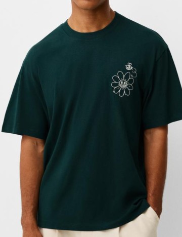 Tricou Bershka, verde