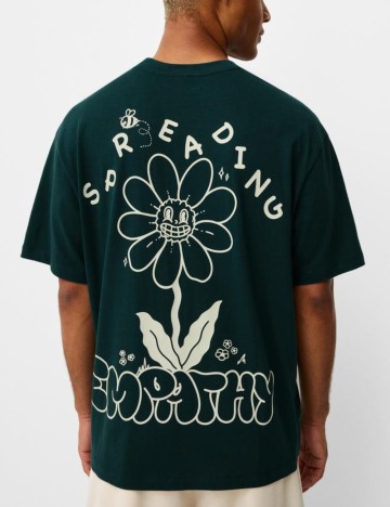 Tricou Bershka, verde