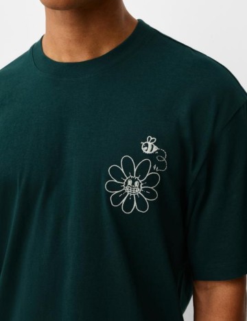 Tricou Bershka, verde