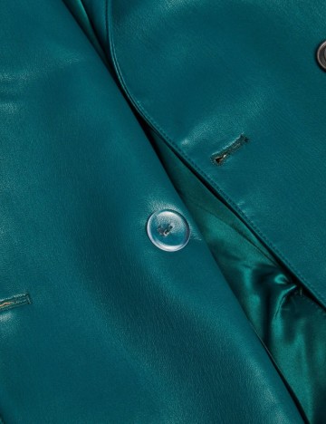 Sacou imitație de piele Guess, verde