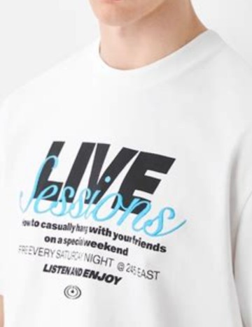 Tricou Bershka, alb