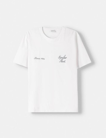 Tricou Bershka, alb