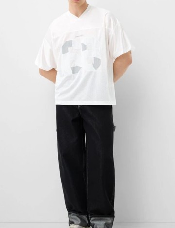 Tricou Bershka, alb