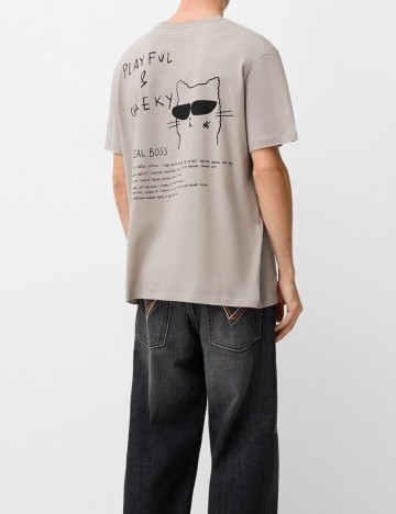 Tricou Bershka, bej