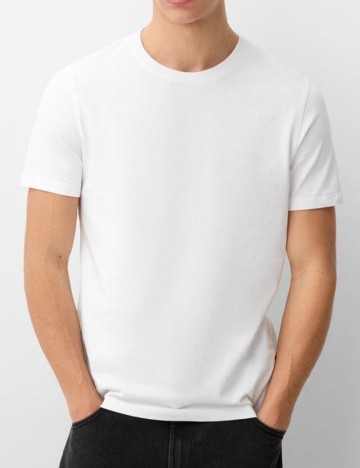 Tricou Bershka, alb