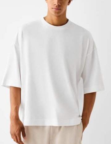 Tricou Bershka, alb