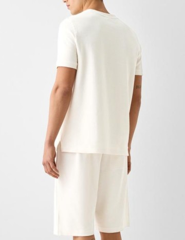 Tricou Bershka, crem