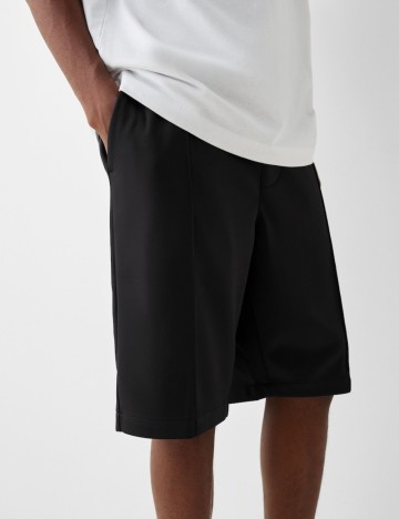 Pantaloni scurți Bershka, negru