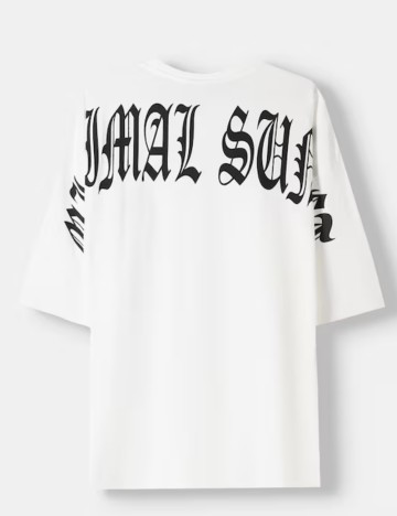 Tricou Bershka, alb