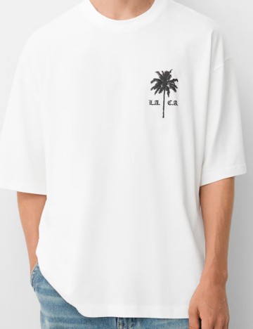 Tricou Bershka, alb