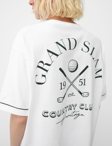 Tricou Bershka, alb