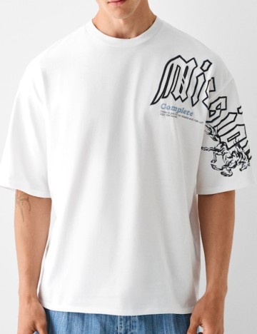 Tricou Bershka, alb
