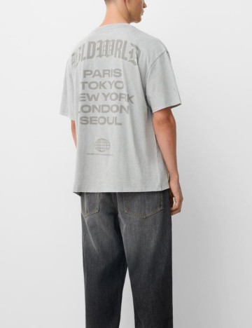 Tricou Bershka, galben