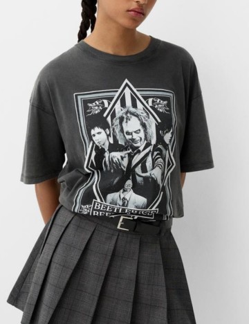 Tricou Bershka, gri