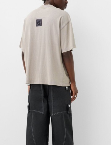 Tricou Bershka, gri