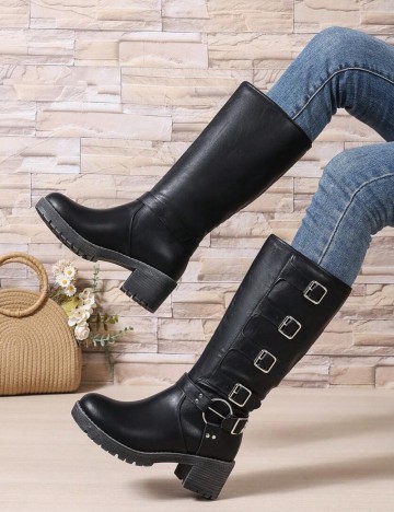 Cizme cu toc Shein, negru