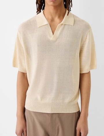 Tricou Bershka, bej