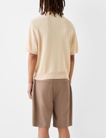Tricou Bershka, bej
