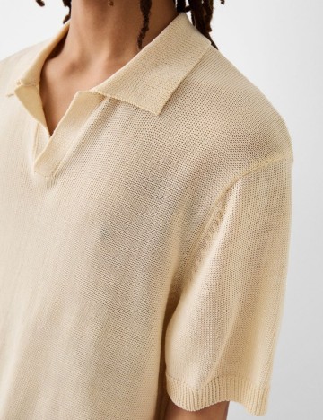 Tricou Bershka, bej