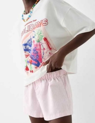 Pantaloni scurți Bershka, mix culori