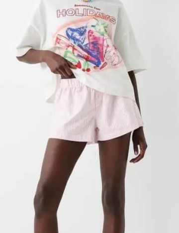 Pantaloni scurți Bershka, mix culori