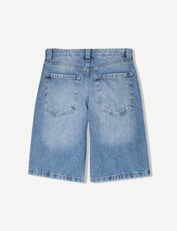 Pantaloni scurți de blugi Bershka, albastru