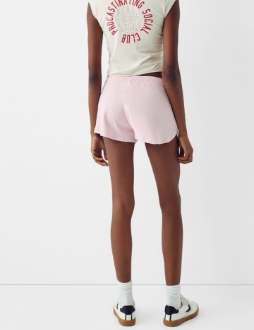 Pantaloni scurți Bershka, roz