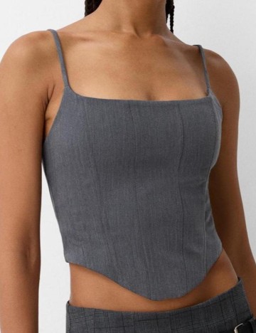 Top Bershka, gri