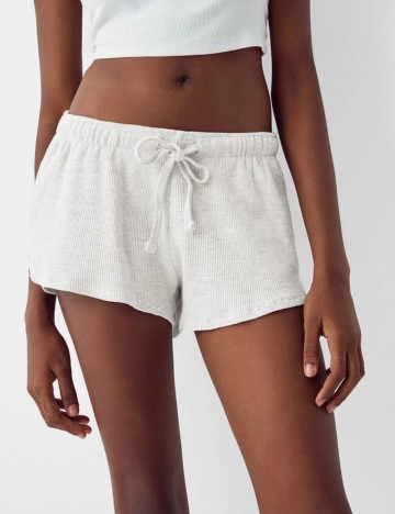 Pantaloni scurți Bershka, gri