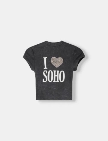 Tricou Bershka, gri