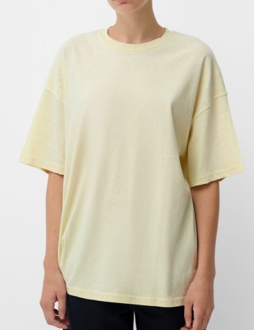 Tricou Bershka, galben