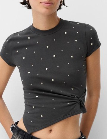 Top Bershka, gri