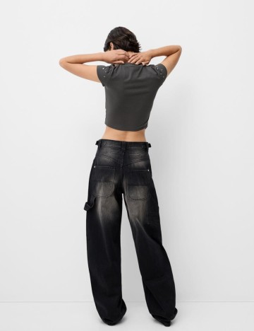 Top Bershka, gri