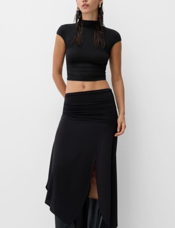 Top Bershka, negru