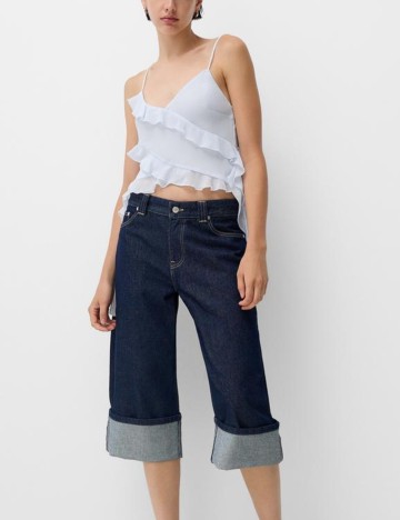 Top Bershka, albastru