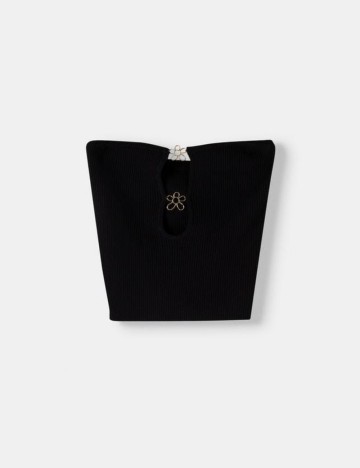 Top Bershka, negru