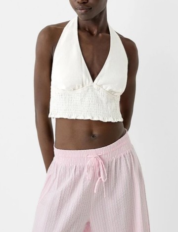 Top Bershka, alb