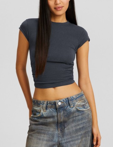 Top Bershka, gri