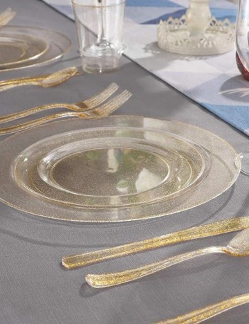 Set farfurii Shein, auriu