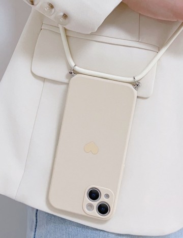 Husă iPhone Shein, crem