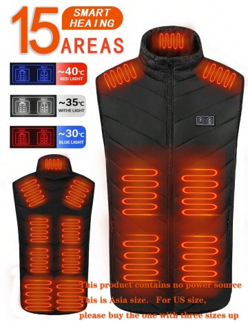 Vestă termică Shein, negru